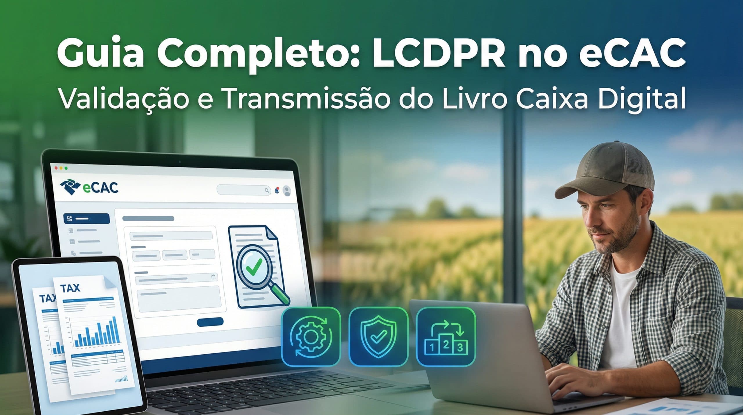 Como validar e transmitir o LCDPR pelo eCAC, passo a passo